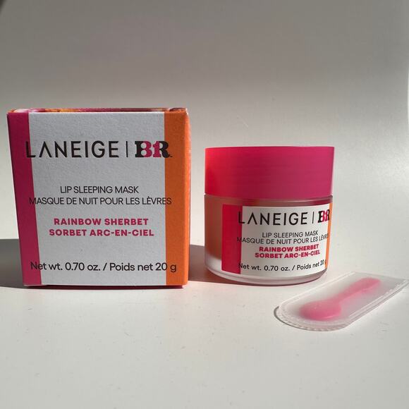 Laneige Baskin Robbins Rainbow Sherbet Lip Sleeping Mask Limited Edition NIB - Picture 1 of 12